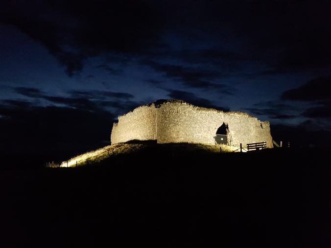 Castle Roy at night